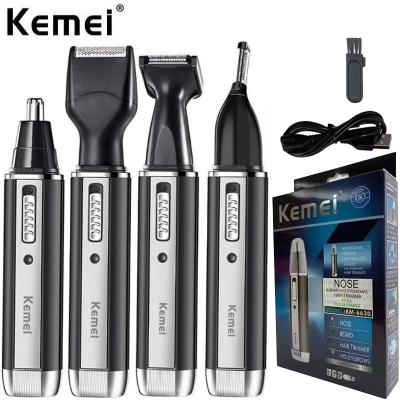 Men'S Grooming Set - Kemei-6630 Tagliacapelli per naso e orecchie,