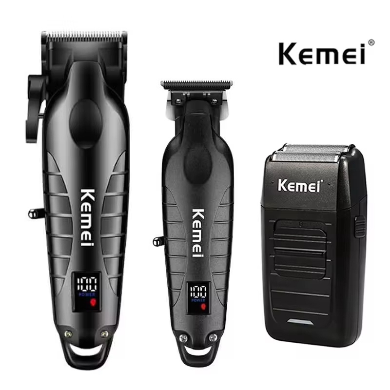 Men'S Grooming Set - Kemei Kit tagliacapelli da uomo, rasoio