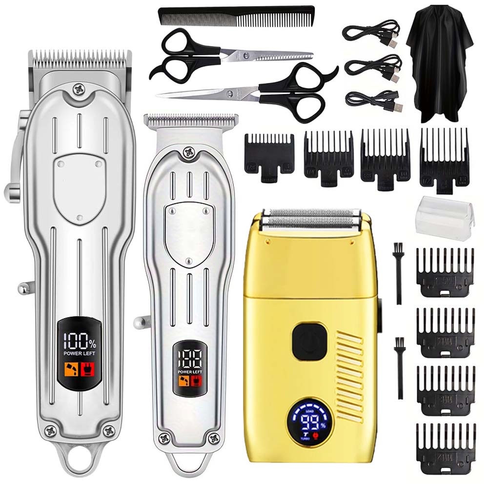 Men'S Grooming Set - Tagliacapelli Elettrico e Rasoio per Uomo,