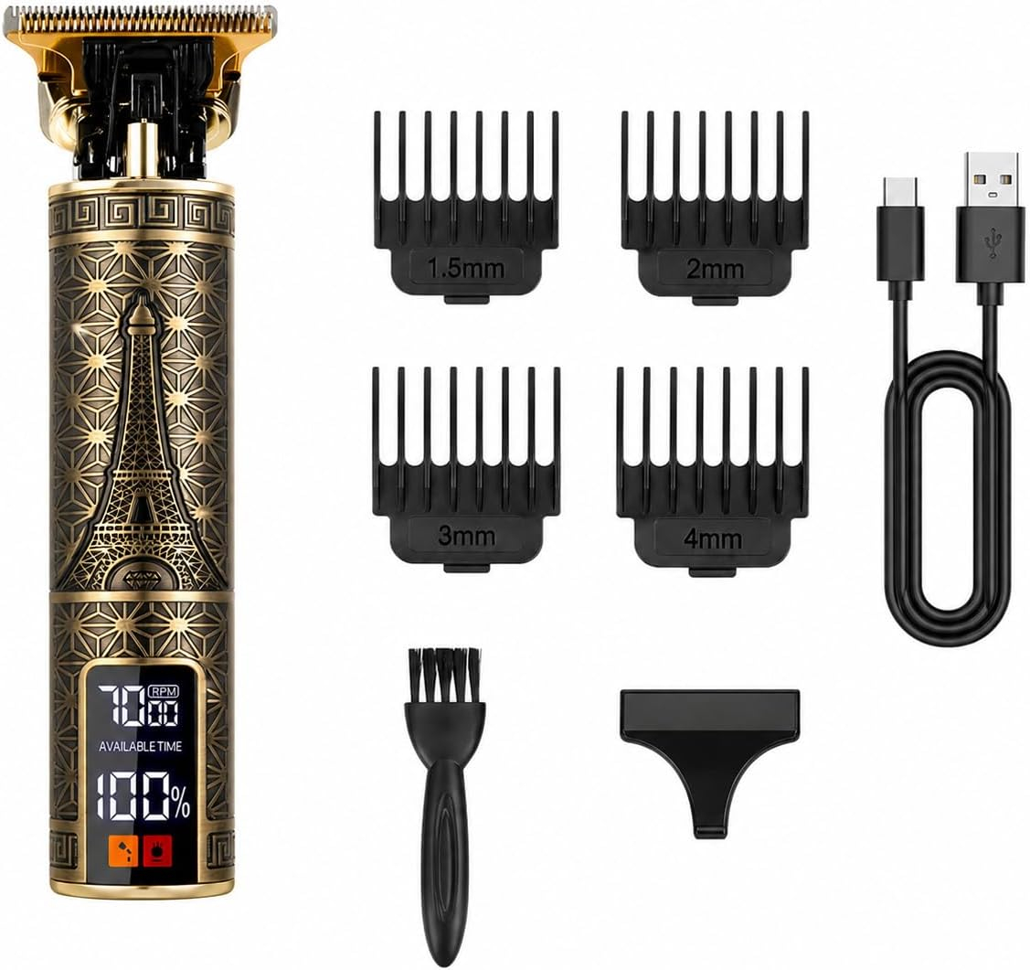 Men'S Face Grooming - Tagliacapelli Elettrico Professionale da Uomo con